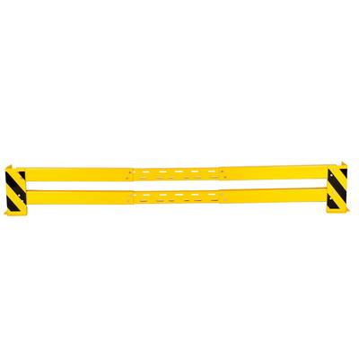Rammschutzplanke variable 203-300 cm + 2 Rammschutzecken 400x160x6 mm + 8 Dübel SZAGATO Rammschutz Balken Regal Anfahrschutz Regale Rammschutzbügel