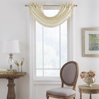 "Threadmade Versailles Faux Silk Waterfall Window Valance - 52"" w x 36"" l"