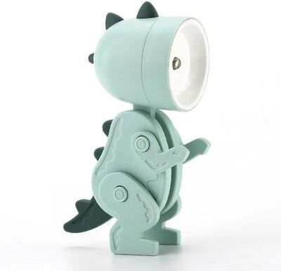 Inspire Select Mini Cartoon Folding LED Desk Lamp Adjustable Dimmable Battery Powered Night Light light Green