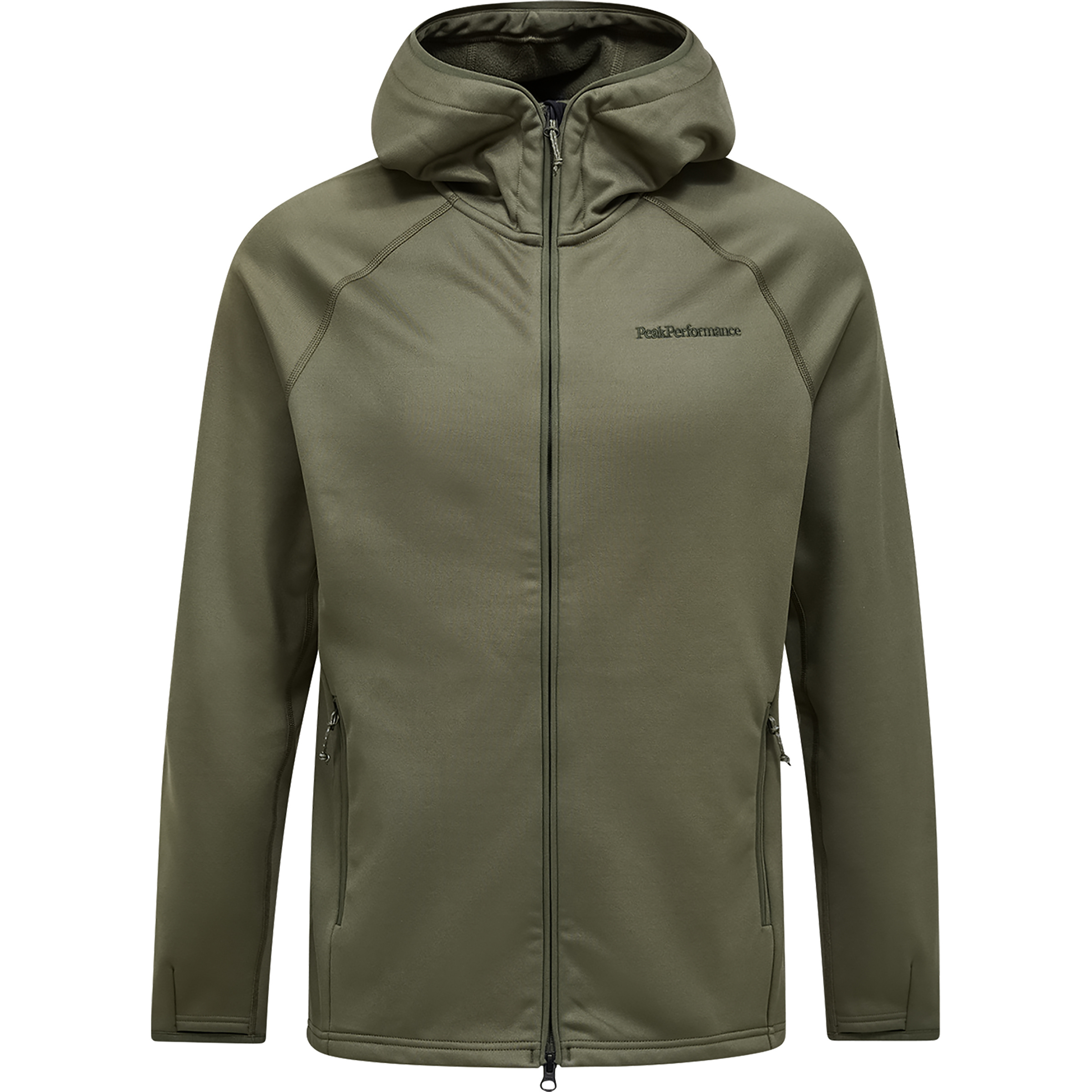 Peak Performance Midlayer Herren Fleecejacke oliv Größe S Skifahren Elastisch