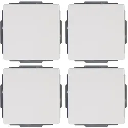 Kopp 602629056 VENEDIG - Profi-Pack: 4 Universalschalter (Aus-/Wechsel), Farbe: reinweiß