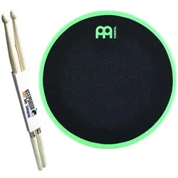 Meinl MMP12SF Practice Pad 12 Zoll mit Drumsticks, Perkussion, Grün