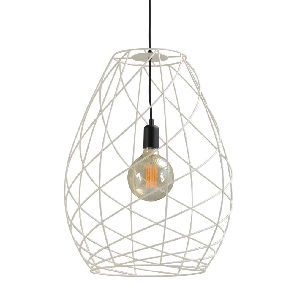 Masterlight Cesto 42 Draadlamp - Wit - Modern en Rond