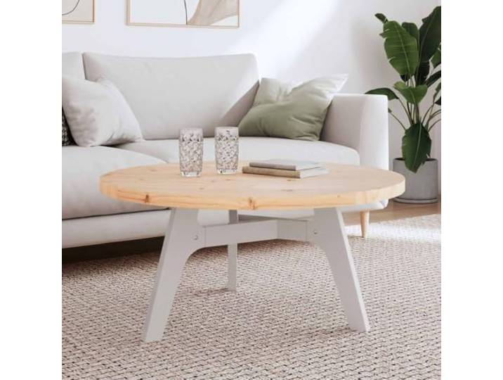 PTUGUOF Tischplatte Rund Ø90x3 cm Massivholz Kiefer Robust, Strapazierfähig, für Esstisch, Couchtisch, DIY Möbelprojekte