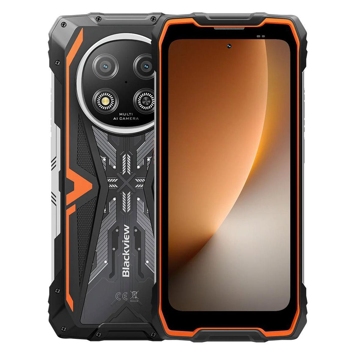 Blackview MOBILE PHONE ROCK 2/8/256GB ORANGE (256 GB, Orange, 6.67", Dual SIM, 5G) (ROCK2 8/256 ORANGE)