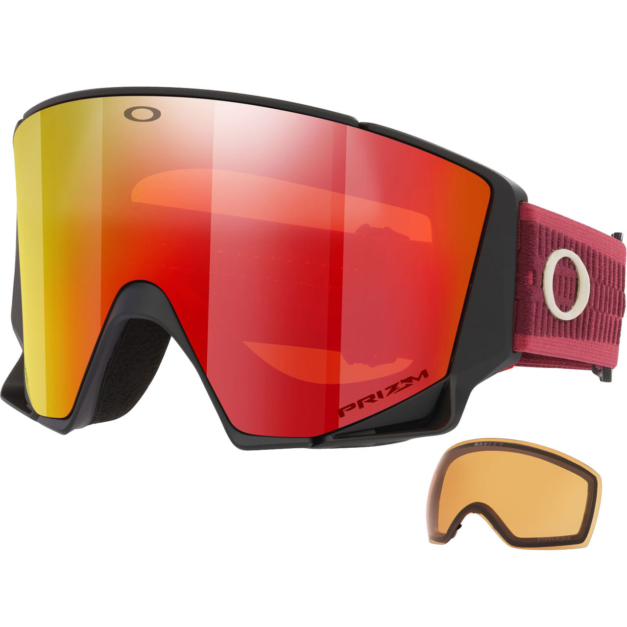 Oakley Flow Scape L matte red tred / Prizm Torch Iridium + Ersatzscheibe
