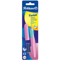 Pelikan, Schreibstifte, Füller Twist P457 M, Sweet Lilac, Blisterkarte (1x)