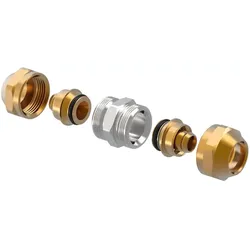 Uponor, Rohrverbindungstechnik, Fit Schraubkupplung PEX 17x2,0-17x2,0