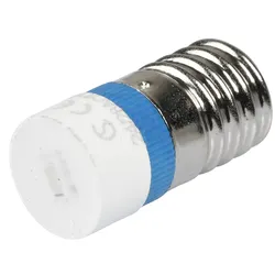 MWCE 22449 - Reflektor-LED, E10, blau, 24 V, 190 mcd, Ø9,7 mm, 160°