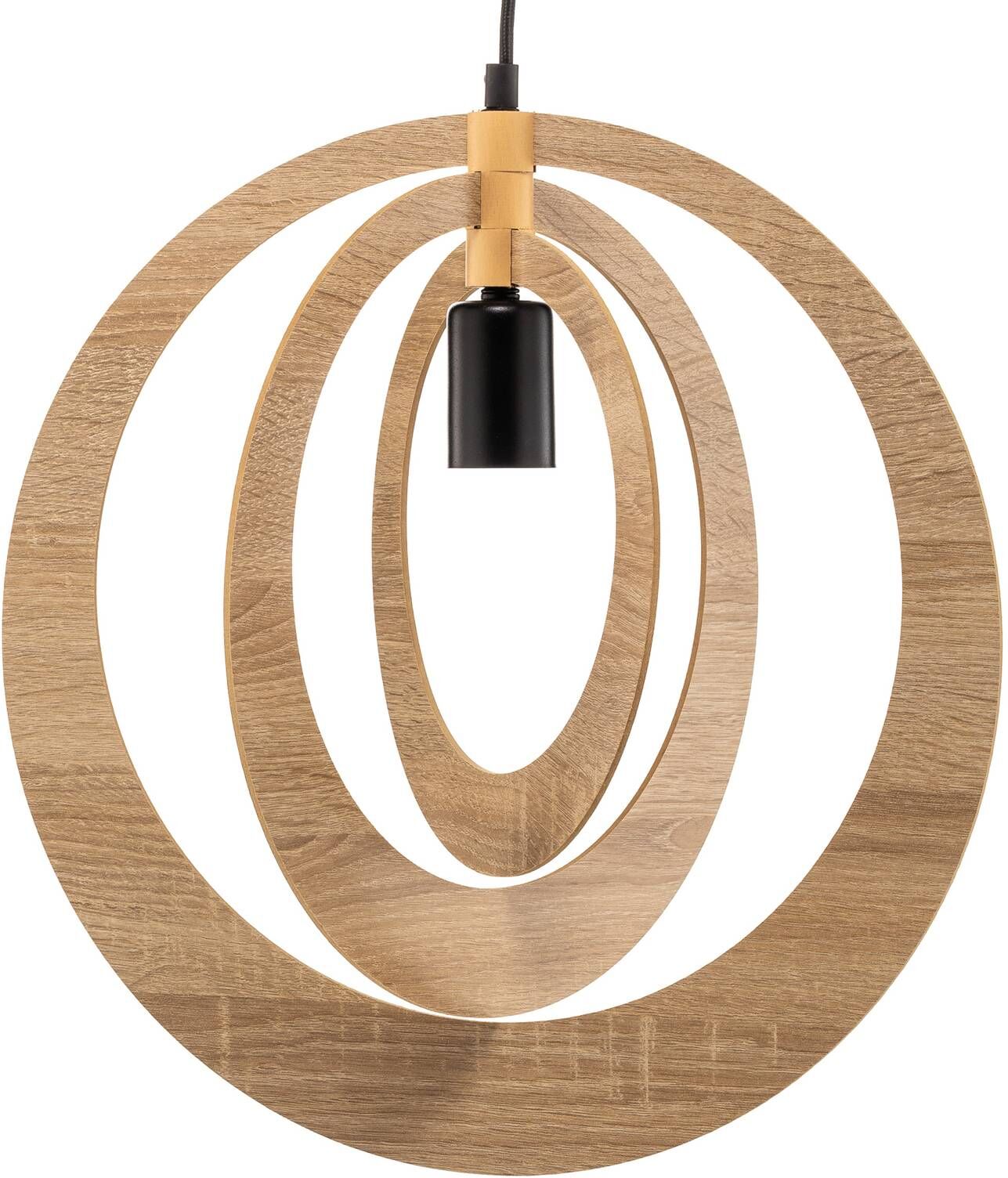 Hängelampe Glam SIGMA, dimmbar, Holz hell, für Wohn- / Esszimmer, Holz, Modern, Pendelleuchte