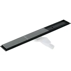 Neuesbad Umkehrbar Duschrinne Schwarz Rost für Fliesen / geschlossen, Länge 60 cm NB1DEKOSN06D1