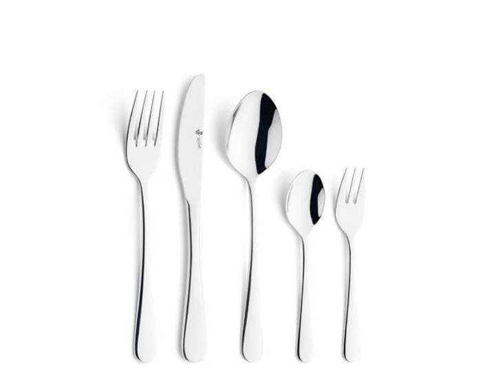 PW Paul Wirths RHODOS 82 Besteck-Set 68-tlg., polierter Edelstahl Rostfrei und spülmaschinenfest, inklusive elegantem Besteckkasten, aus hochwertigem 18/10 Chromstahl gefertigt