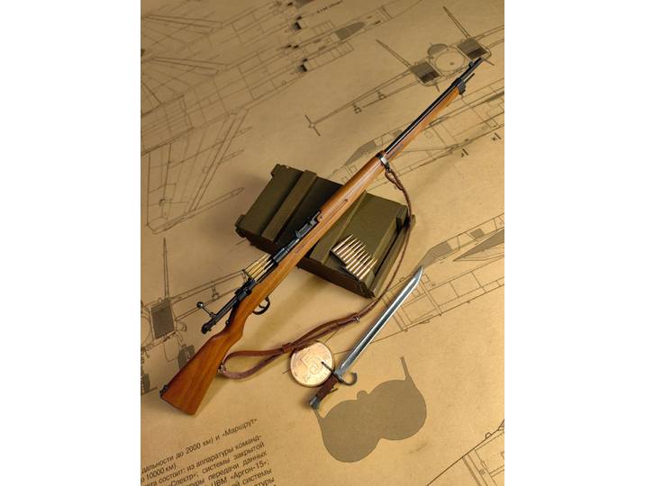 Modèle miniature 1:6 de fusil Type 30 fait main, jouet en bois massif et métal, modèle de fusil démontable pour collection de figurines d'action