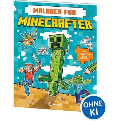 Malbuch für Minecrafter, Taschenbuch von , Loewe, 978-3-7432-2126-0
