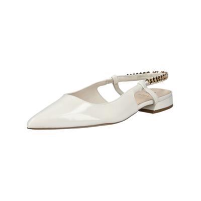 Ballerina HÖGL "Högl Ballerinas Leder", Damen, Gr. 39, Leder, weiß (crema), Schuhe Ballerina