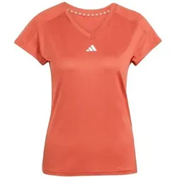 ADIDAS Damen Shirt AEROREADY Train Essentials Minimal Branding V-Neck, Größe M in Orange Orange
