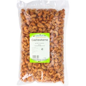 Naturix24 Cashewkerne ganze Nüsse, geröstet und gesalzen, 1 kg
