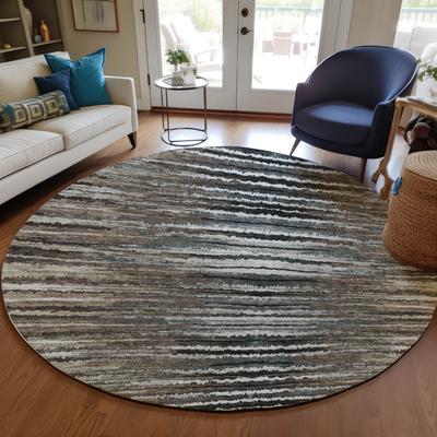 Addison Rugs Machine Washable Indoor/ Outdoor Chantille Jagged Stripes Rug