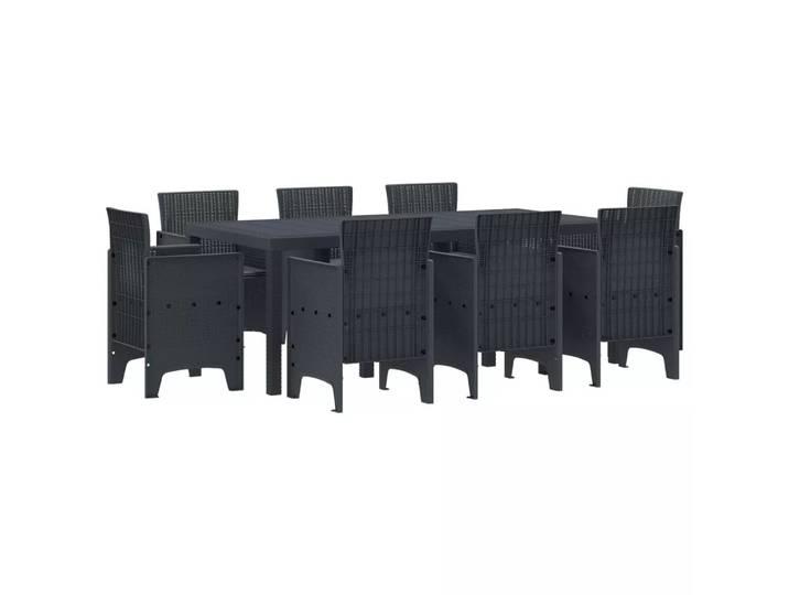 VidaXL - Essens draußen polypropylen, One Size, Anthrazit
