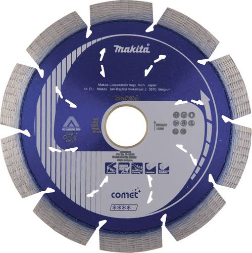Makita B-12778 Diamanttrennscheibe 125mm 1 St. Backstein, Beton, Beton, Beton, Dachziegel, Kalksandstein, Waschbeton