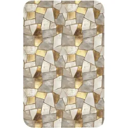 WC-VORLEGER Mosaik - Marmor - Gold WC Teppich 50x80 cm
