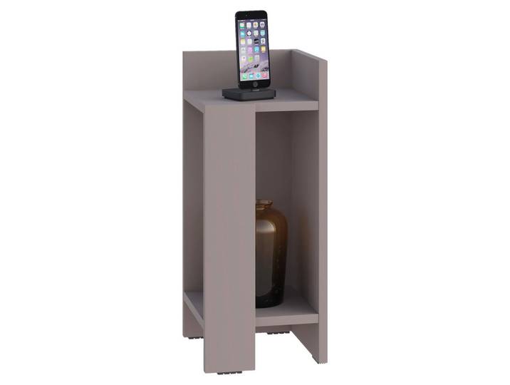 Livetastic Nachttisch, Beige, Holzwerkstoff, rechteckig, 27x60x25 cm, Stauraum, einfacher Aufbau, Schlafzimmer, Nachttische