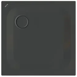 Bette quadrat Duschwanne „BetteUltra“ 750 × 750 mm ohne Oberflächenbeschichtung, ohne Oberflächenveredelung, ohne Wannenträger, in Schwarz