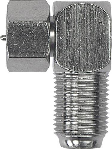 Axing CFA 6-02 F-Winkelstecker Mit Gummidichtung Anschlüsse: F-Stecker, F-Buchse