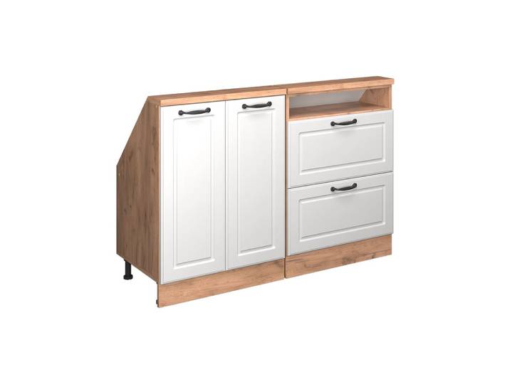 Ensembles de rangement sous pente lot de 2 blanc campagnard 120x81.6
