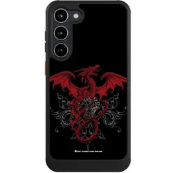 Nivocase Hülle für Samsung Galaxy S23+ Handyhülle NIVOcore Case Schwarz Drache Gothic Rot (Samsung Galaxy S23+), Smartphone Hülle, Rot, Schwarz