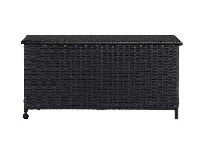 Schou Kissenbox SIEGER Rädern/PP/Rattan Schwarz