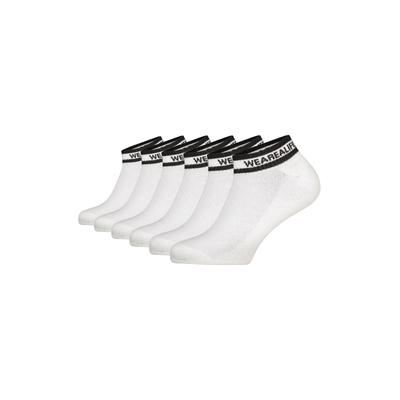 Socken ALIFE & KICKIN, Herren, Gr. 39-42, Normalgrößen, brilliant weiß, 75% Baumwolle, 20% Polyester, 3% Polyamid, 2% Elasthan, Socken Socken, kurze sportliche Socken mit Steifen, aus Baumwolle mit weichem Bund
