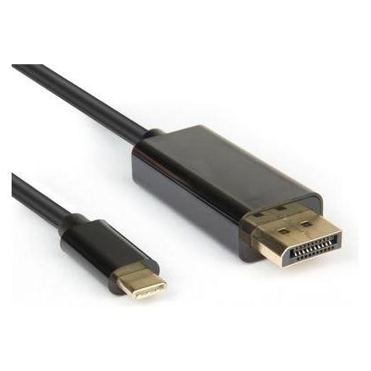 Hamlet XVAUC-DP4K20 Videokabel und Adapter, 2 m, USB Typ-C auf DisplayPort, schwarz (DisplayPort) (XVAUC-DP4K20)