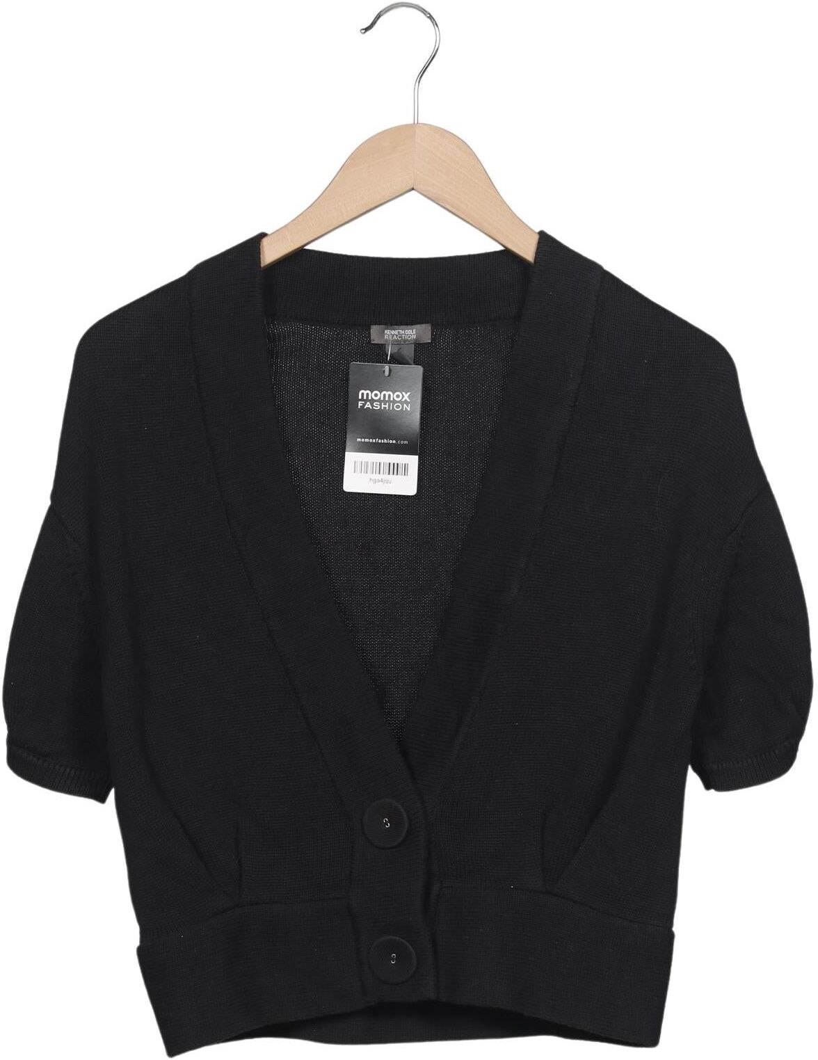 Kenneth Cole Damen Strickjacke, Schwarz, Gr. XS, Baumwolle - Second Hand