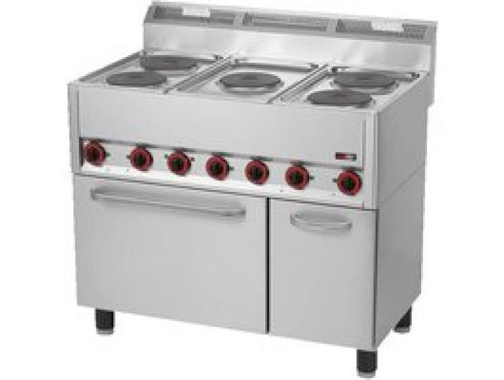 Fourneau Electrique sur Four Electrique GN 1/1 - 400 V - SPT 90 ELS - Redfox - l988- L1- P609- h900- Acier Inoxydable