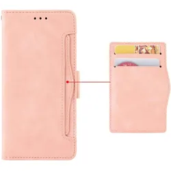 Cover-Discount Xiaomi 17 - Etui viele Kartenfächer (Xiaomi 17), Smartphone Hülle, Rosa