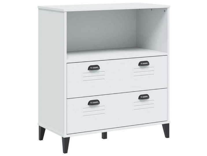Bibliothèque - mango - Meuble de rangement - VIKEN Blanc - 80x40x90 cm - bois d'ingénierie M772