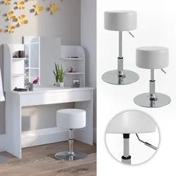 VICCO Design Hocker / Schminkhocker höhenverstellbar in weiß