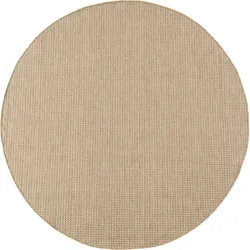 TEPPICH Flachgewebe, Outdoor, Fußbodenheizung-geeignet, VIGOLENO in Sand, Ø 160 cm
