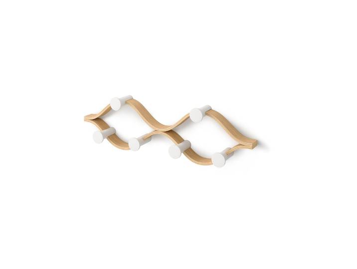 Garderobenleiste UMBRA Montage , beige (nature, weiß), B:43cm H:13cm, Garderobenhalter, Garderobenleiste