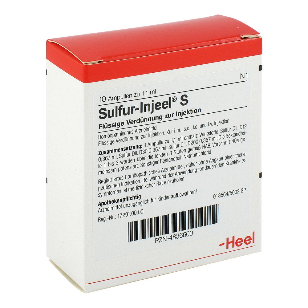 Biologische Heilmittel Heel GmbH Sulfur Injeel S Ampullen 04836600