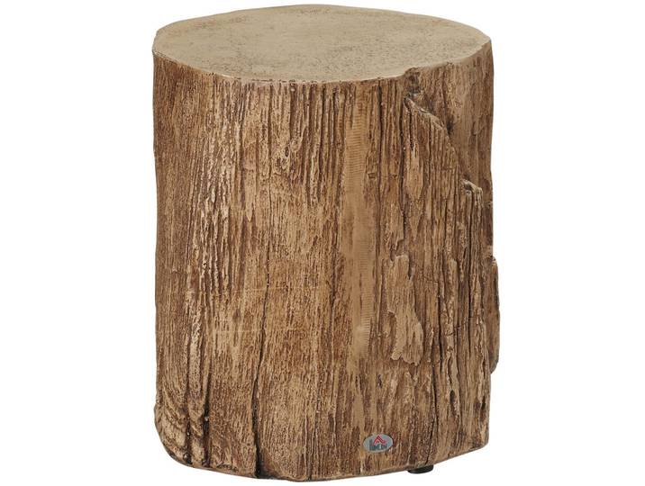 Jamb Beistelltisch, Braun, Metall, Stein, 37x43x37 cm, Wohnzimmer, Wohnzimmertische, Beistelltisch