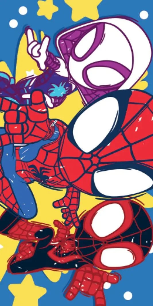 Spiderman strandlaken voor kinderen, katoen, B: 70 cm, L: 140 cm