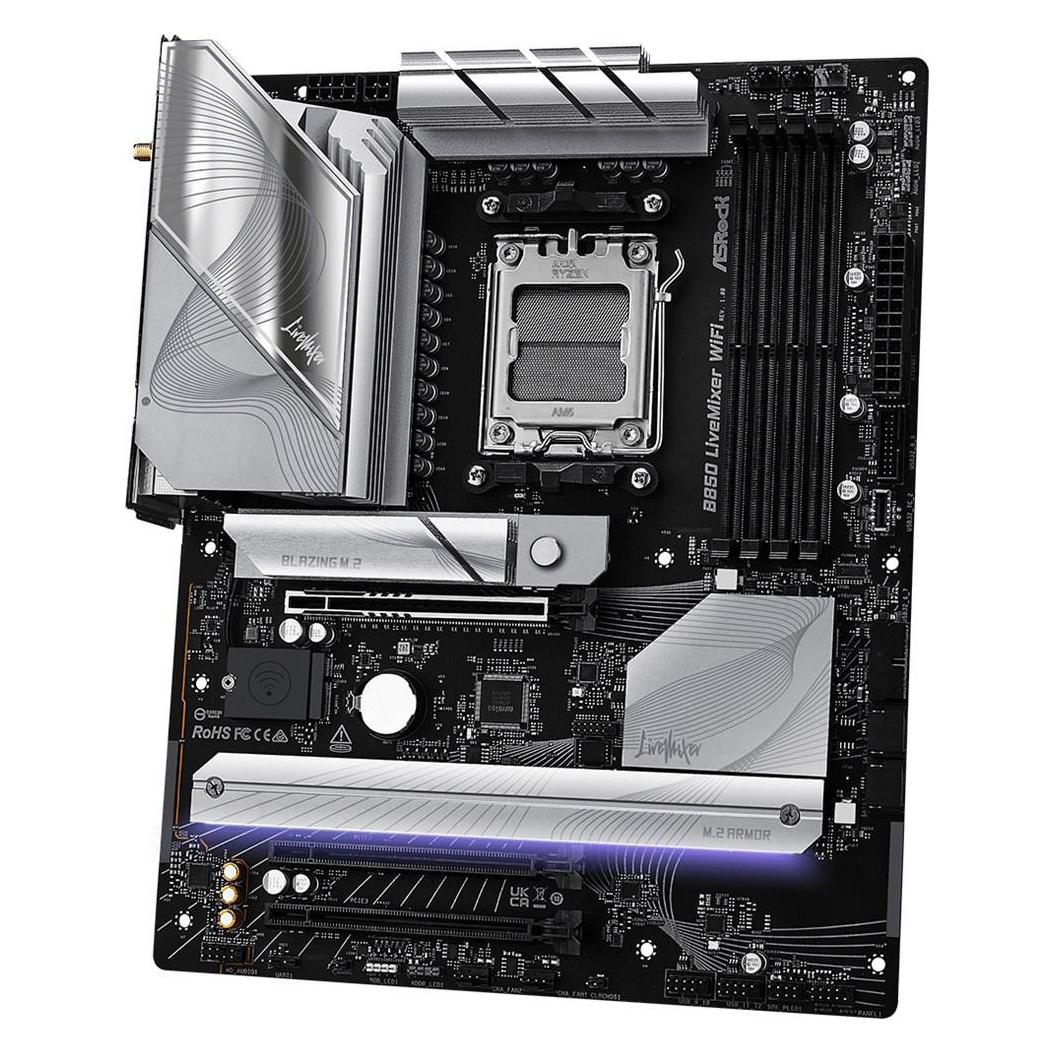 AsRock B850 LiveMixer WiFi (AM5, AMD B850, ATX) (90-MXBQU0-A0UAYZ)