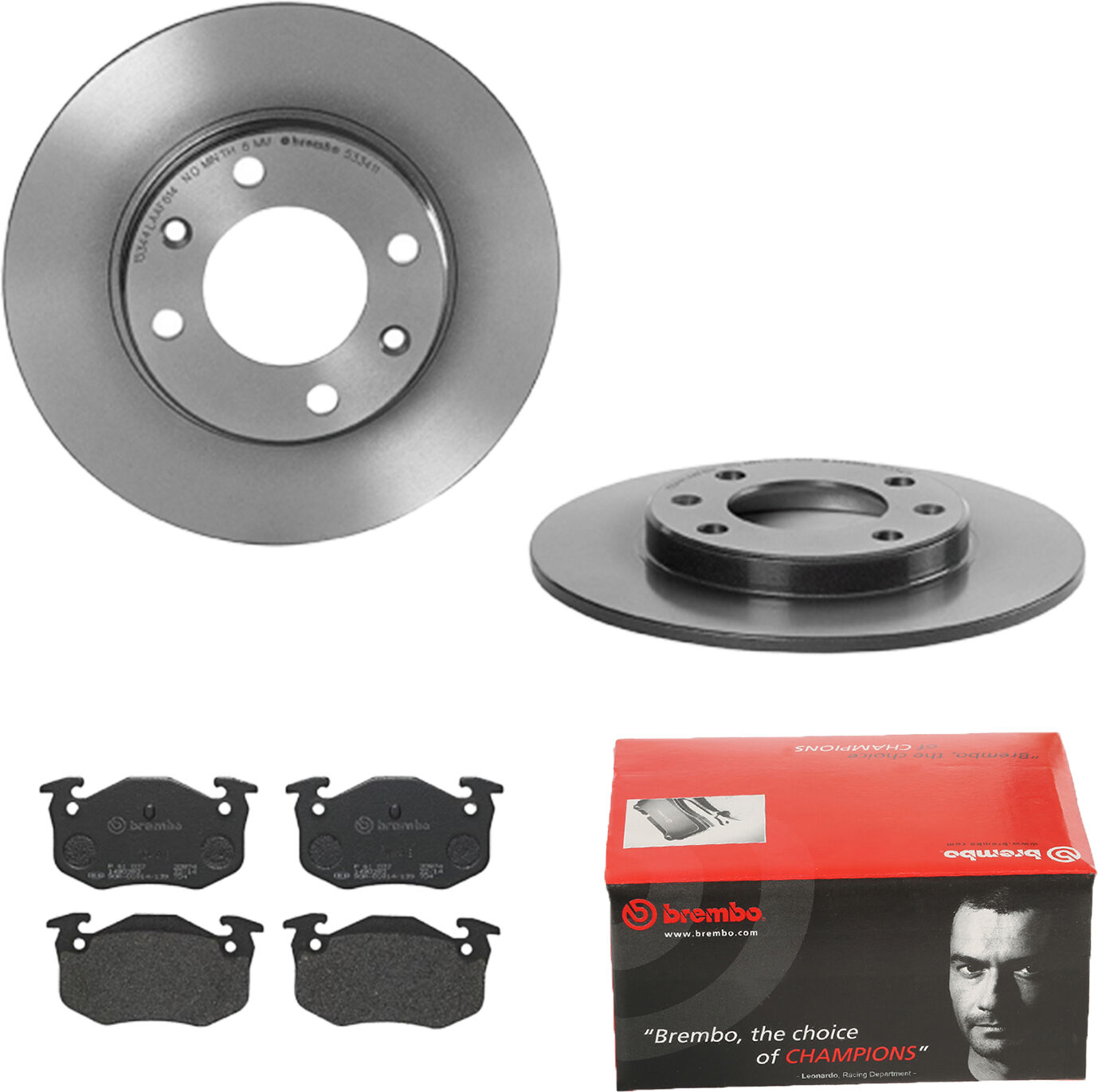 Brembo Bremsensatz, Scheibenbremse Bremsensatz-Hinterachse Coated Disc Line / Standard Ijdtidjsv4 Hinterachse Voll 247mm 8mm Für Citroën Peugeot Fengs