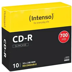 Intenso CD-Rohlinge »CD-R« 10 Stück silber