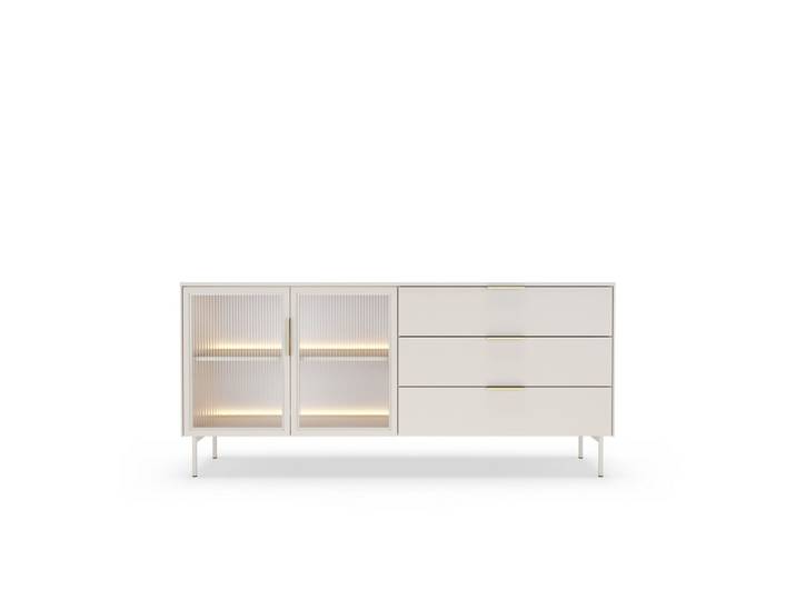 SIDEBOARD GLORIA 181,3x39,3x82,6 cm mit 3 Schubladen und 2 Türen Kaschmir