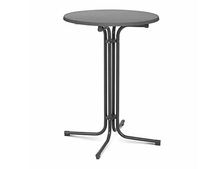 Royal Catering RC-BIS80FG Stehtisch rund klappbar Ø 80 cm grau 110 cm hoch Bistrotisch Gastronomie