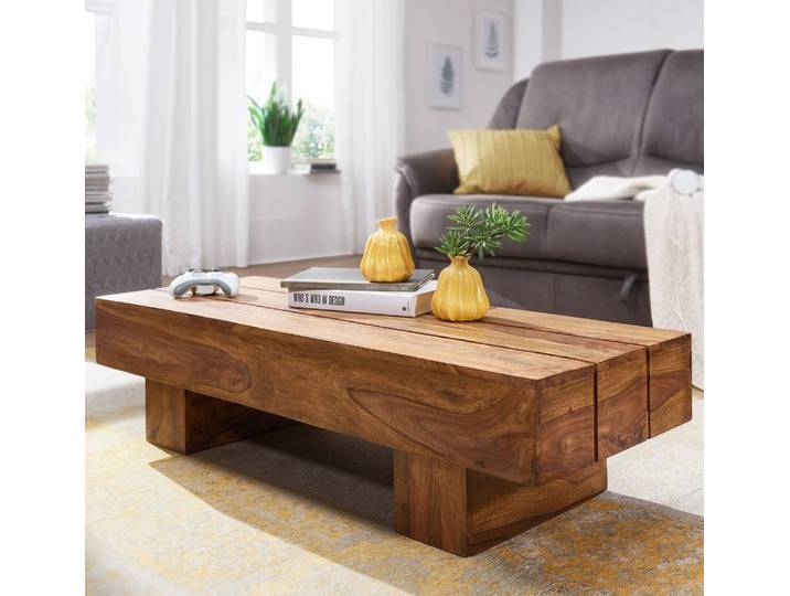 Couchtisch Sira , Sheesham Holz Massiv , braun
