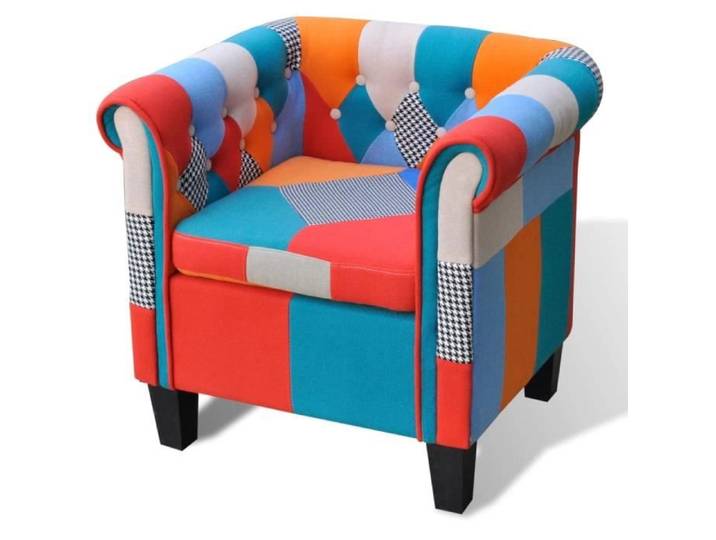 Fauteuil - ZERONE - AB241027 - Design patchwork - 1 place - Confortable et ergonomique